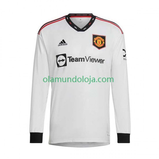 Camisola Manchester United Homem Equipamento Segundo 2022-2023 Manga Comprida